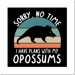 No time camping plans with possum lovers Posters and Art